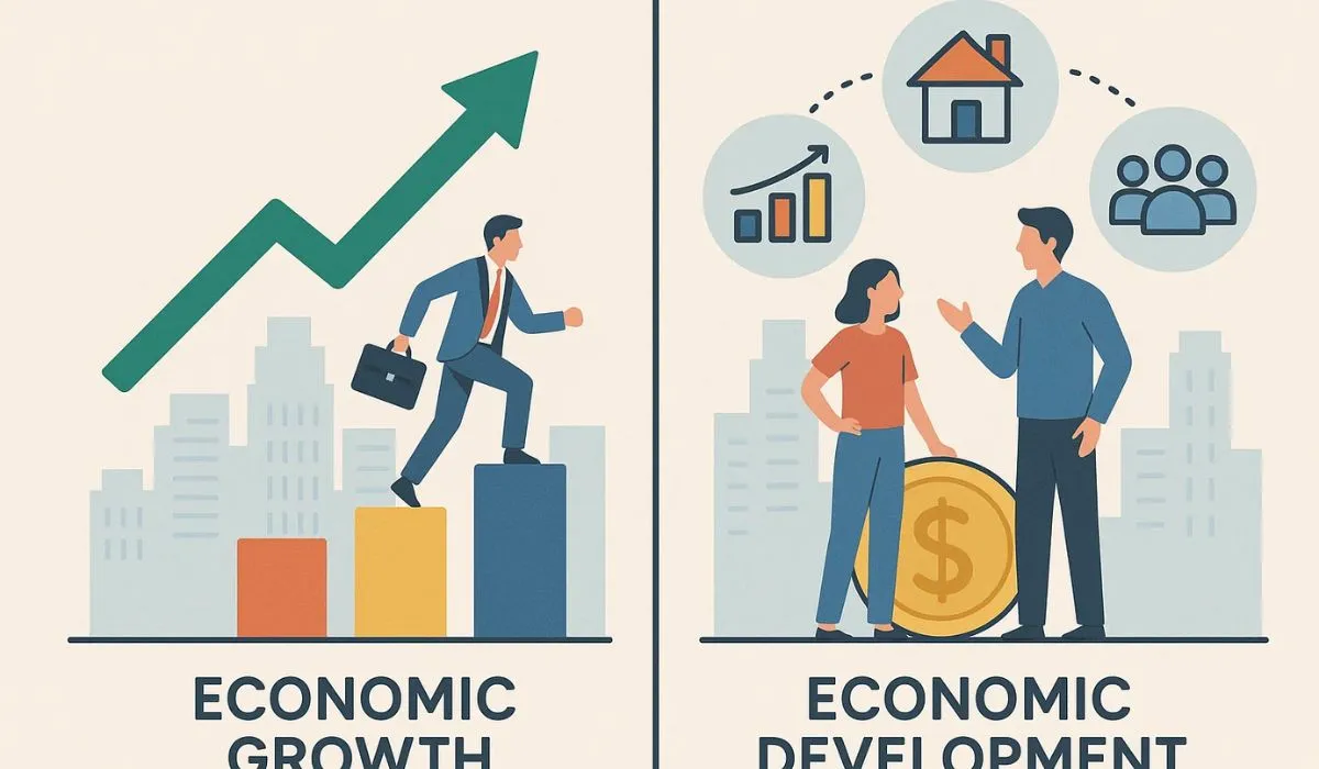 Difference Between Economic Growth and Economic Development